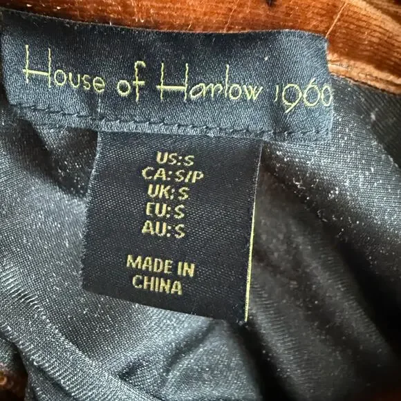 Women's House of Harlow Amber Floral Ruched Front Button Front Dress Size Small - Picture 4 of 10